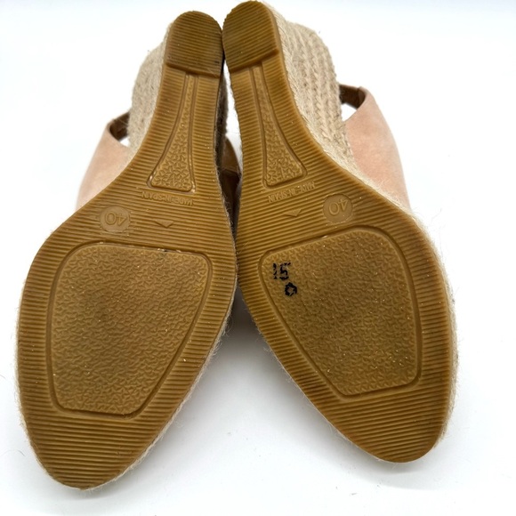 Kanna Nubuck leather Wedge Espadrille Sandals Sz 9 - Picture 9 of 11
